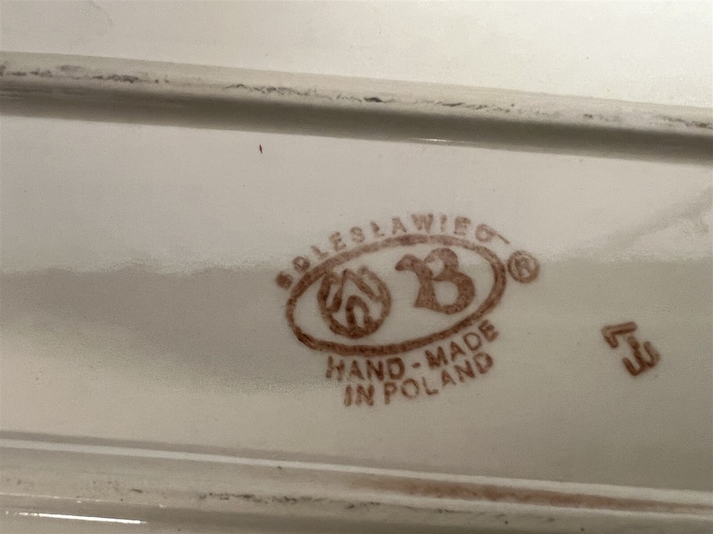 BOLESLAWIEC POLISH POTTERY "BOW45" 12" x 9" Rectangular Baker