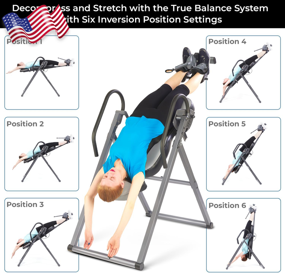 Advanced Heat and Massage Inversion Table ITM5850 FREE SHIPING