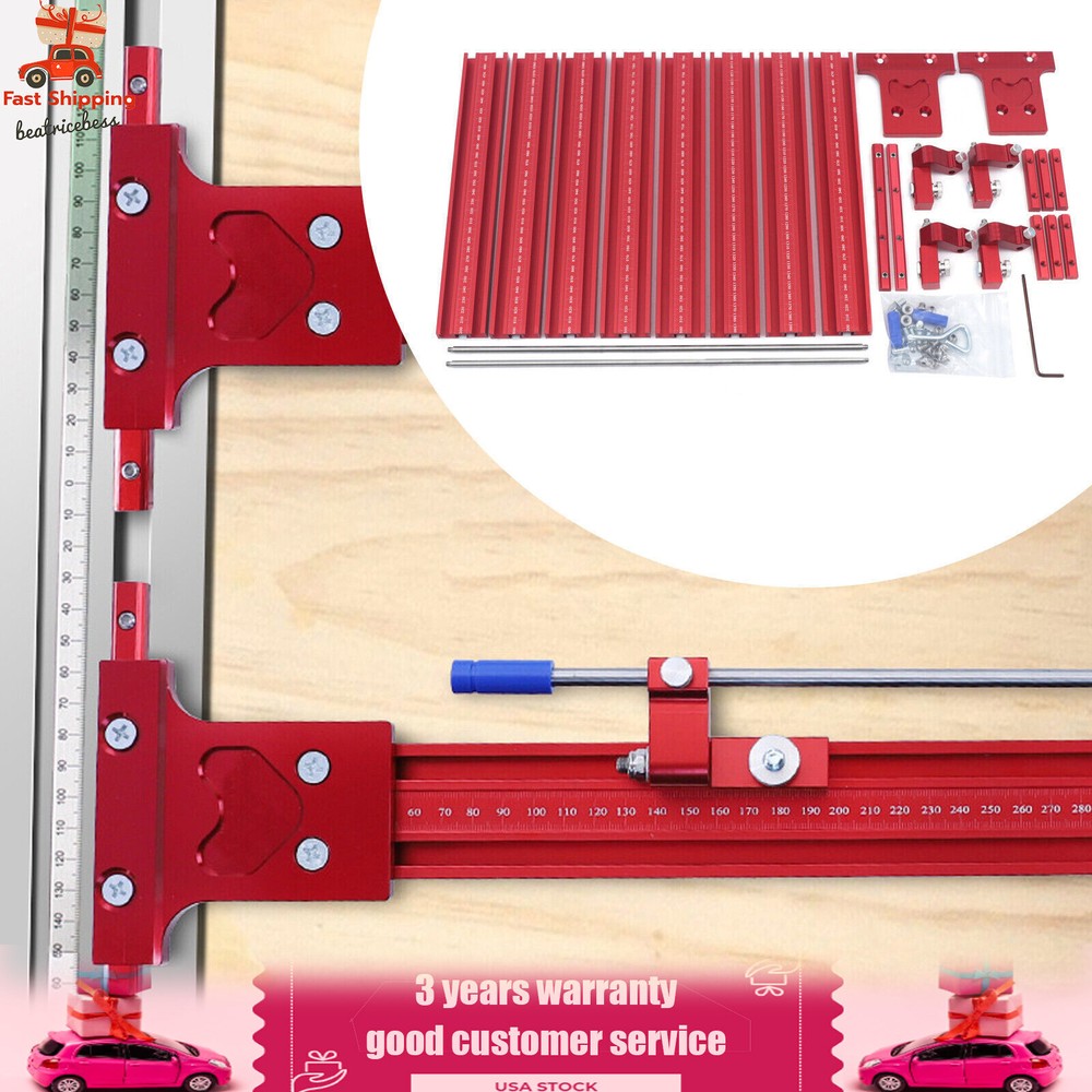 Parallel Rail Guide System Track Saw Woodworking Guide Carpentry Tool Set 120cm