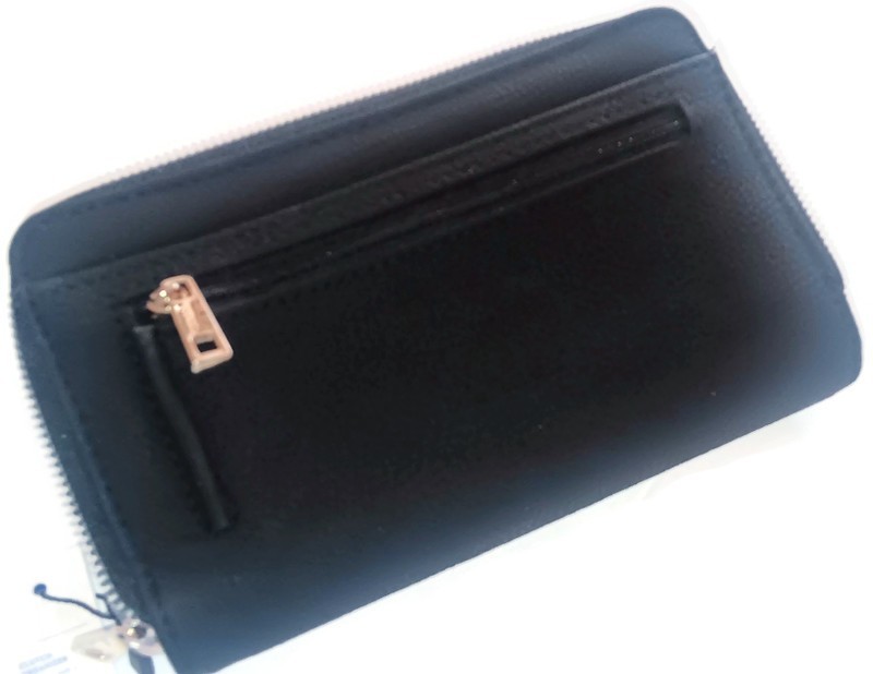 My Big Fat Premium Wallet,Black/ Silver Hardware, RFID Blocking