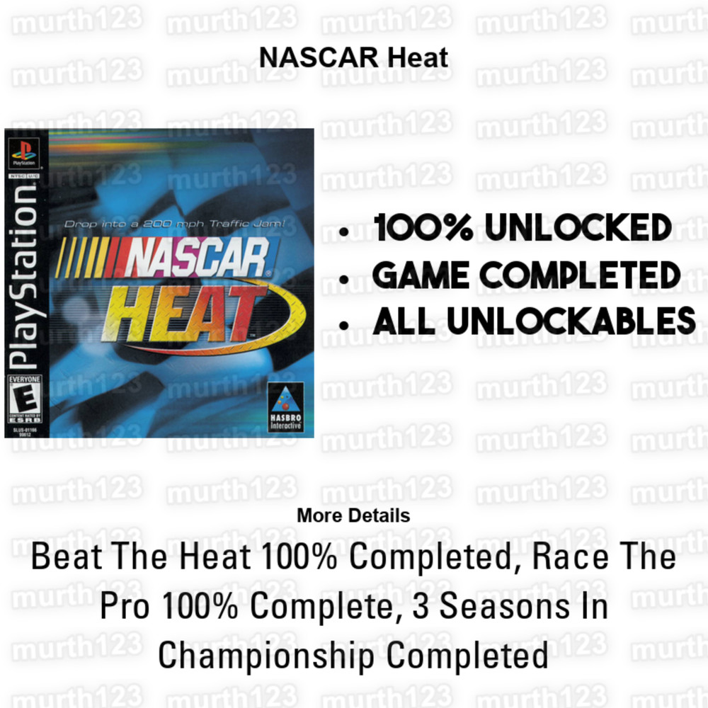 NASCAR Racing PS2 Save Files