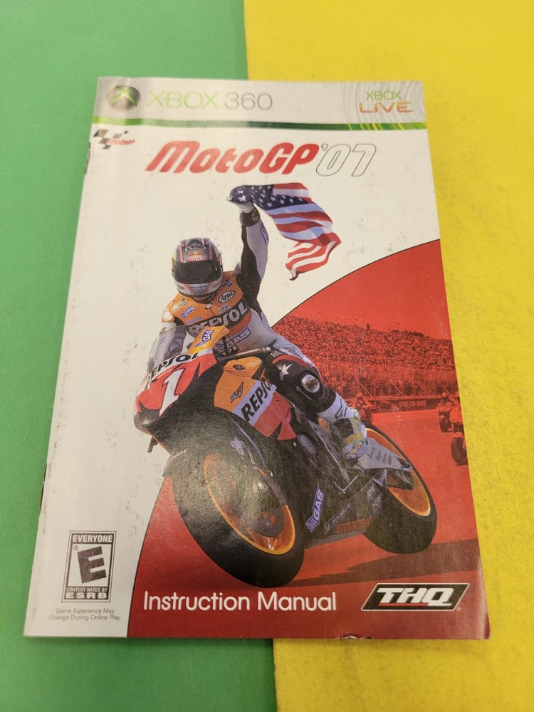 Moto GP '07 Microsoft Xbox 360 Instruction Manual Only