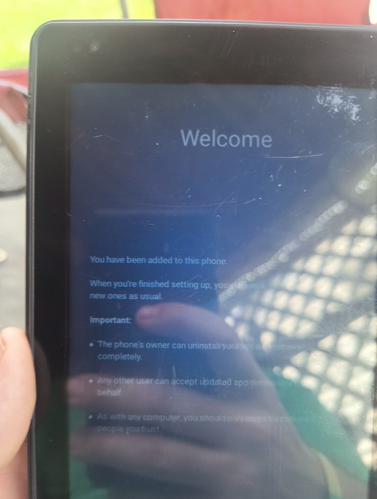 RCA Tablet Locked For Parts