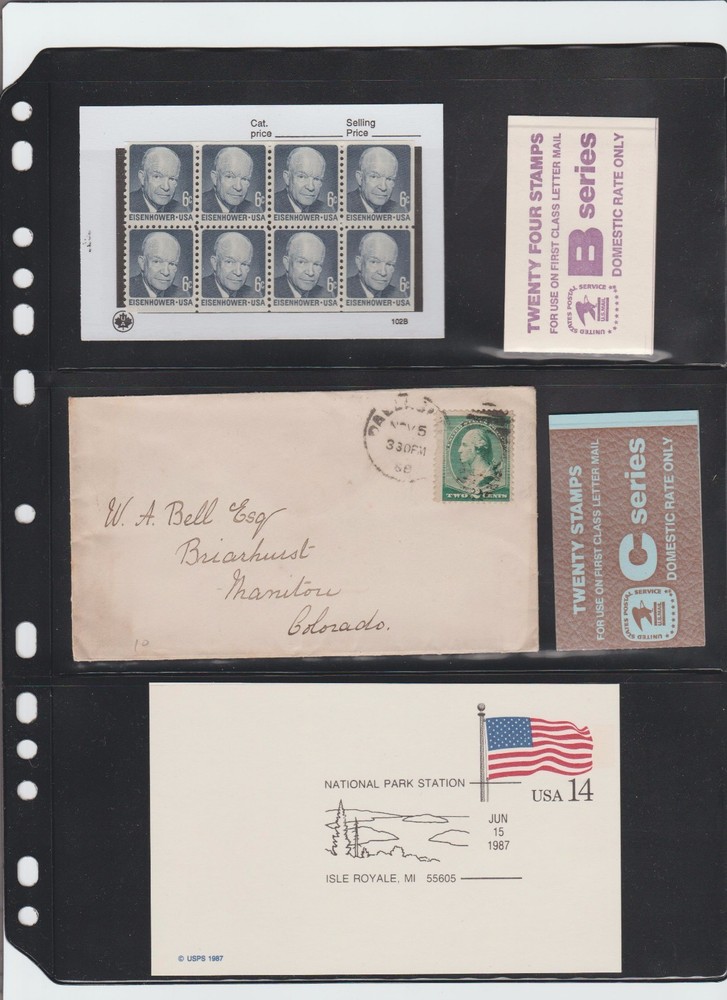 **ANCHOR 100 New Stock Pages 3S (3-rows)- Black stock sheets / Double Sided.