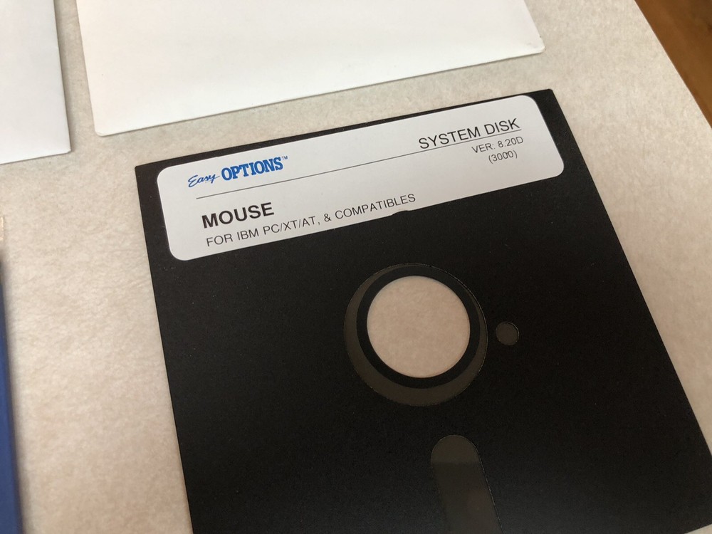 2 Easy Options Mouse System Disk Hard And Floppy Disk Version 8.20D Vintage New