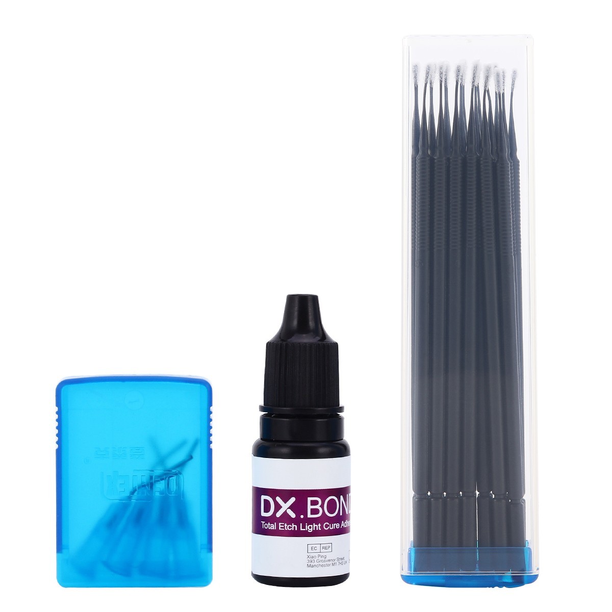 Kit de resina de compuesto de cura dental Dentex Light Shade A1 A2 A3 A3.5 B1