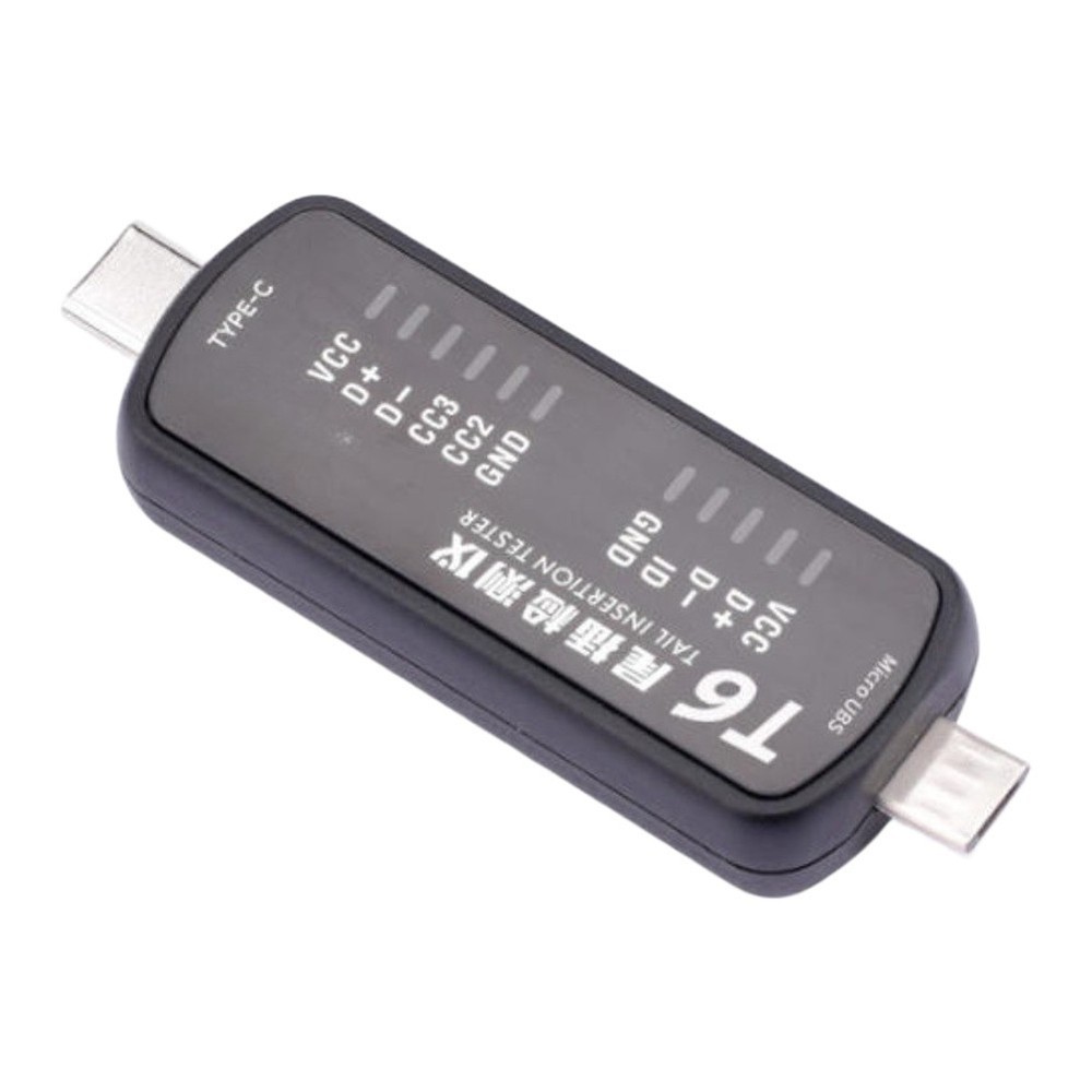 for T6 Tail Insertion Tester with Type C and forMini Dual Interface For Testing