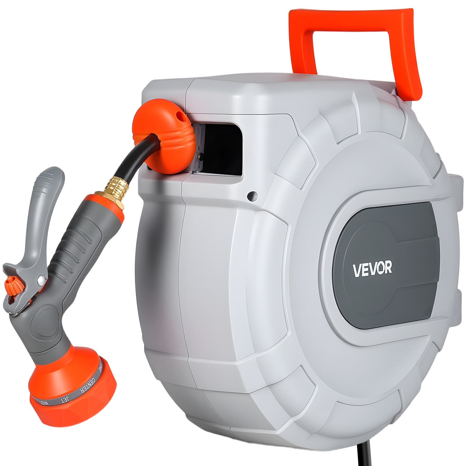VEVOR Retractable Garden Hose Reel 1/2 in x 50 ft Wall Mount