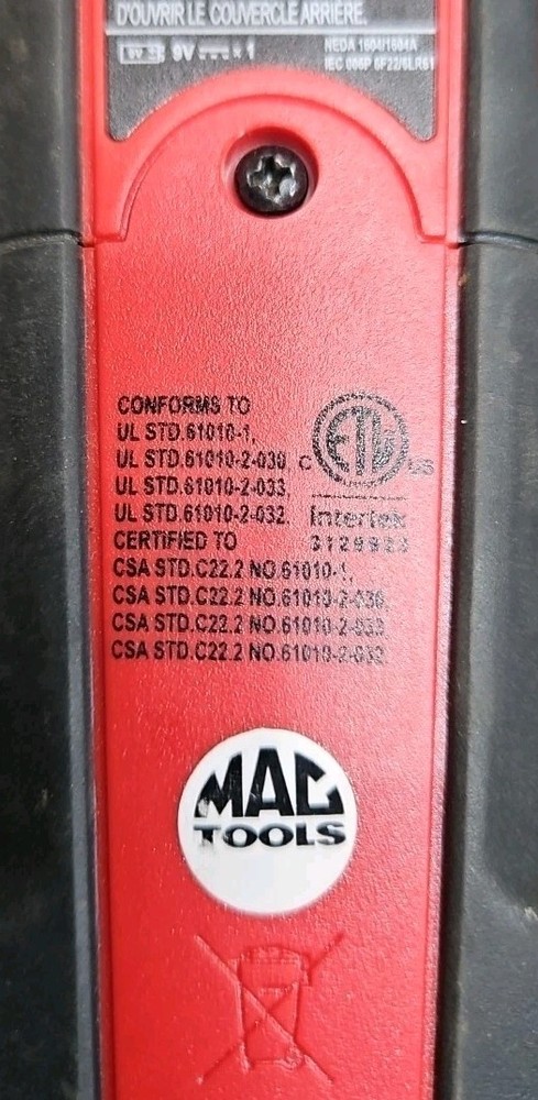 Mac Tools EM111 AC/DC Large Range Current Amp Probe