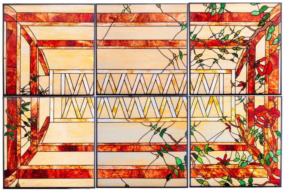 Multi Pane Leaded Glass Window by Preston Studios