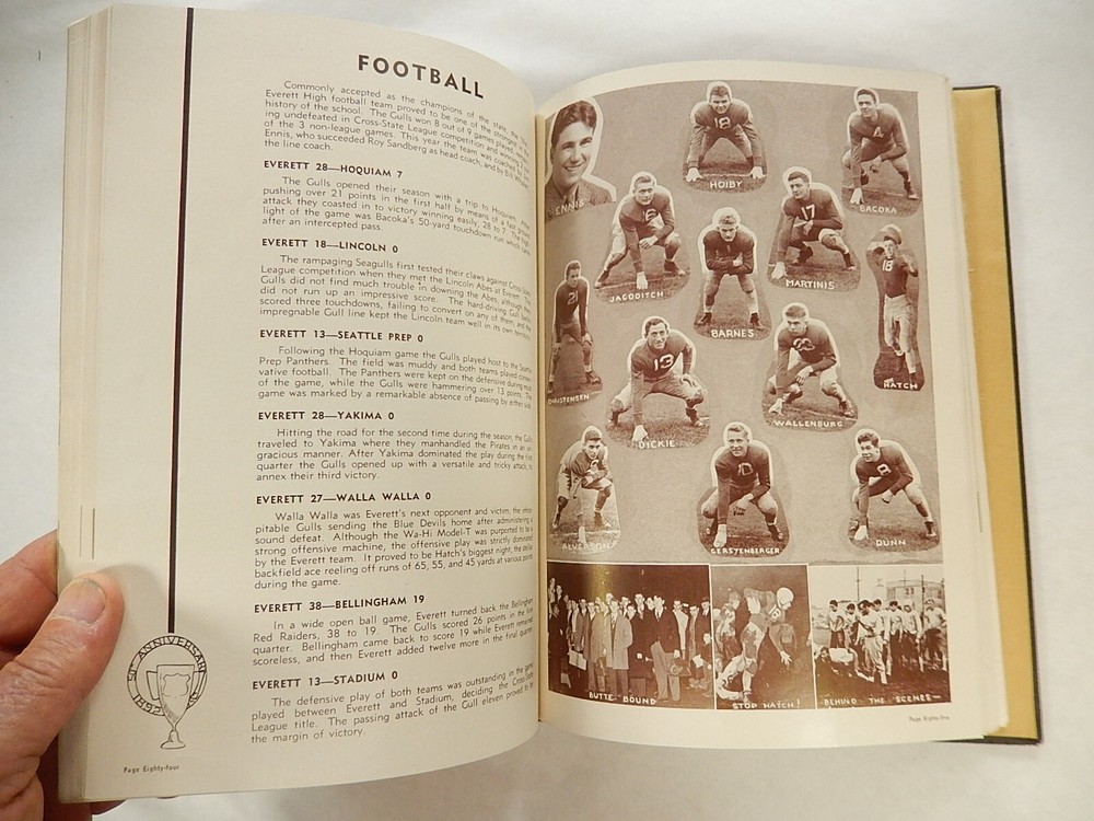 Yearbook, Everett High School, Everett Washington, 1942, Nesika