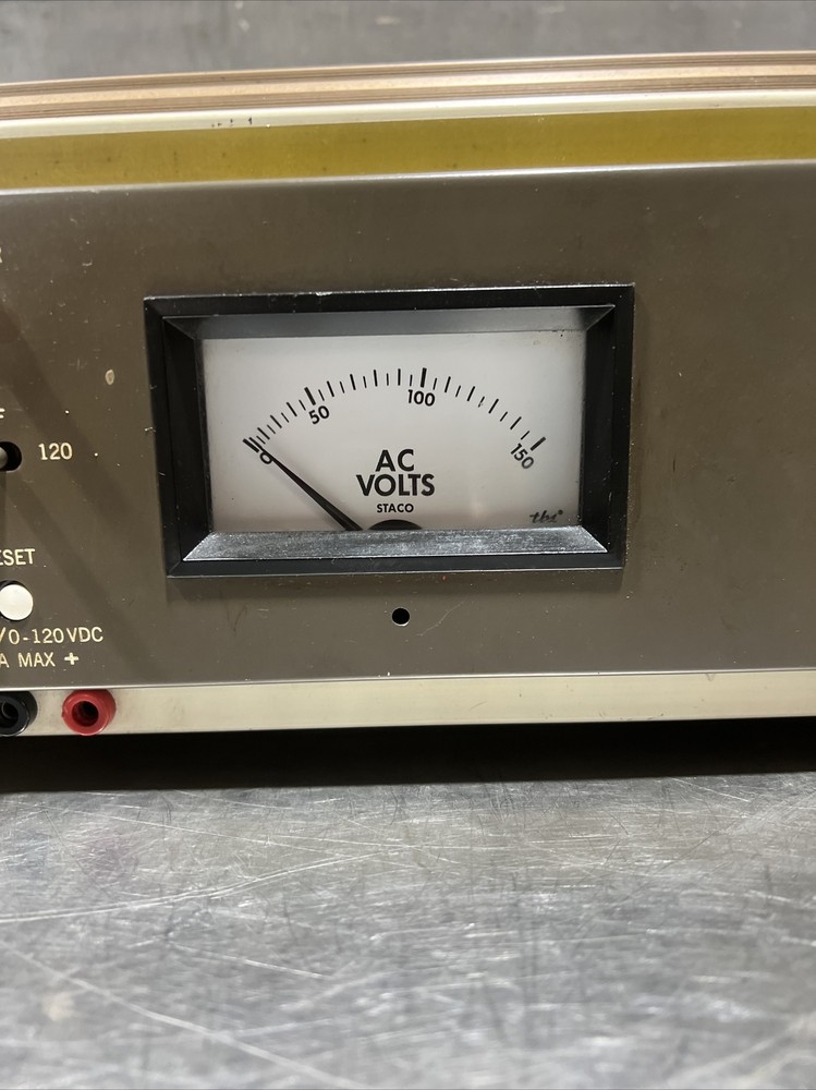 Staco e1010v volt amp meter ac power source adjustable calibrator Used Surplus