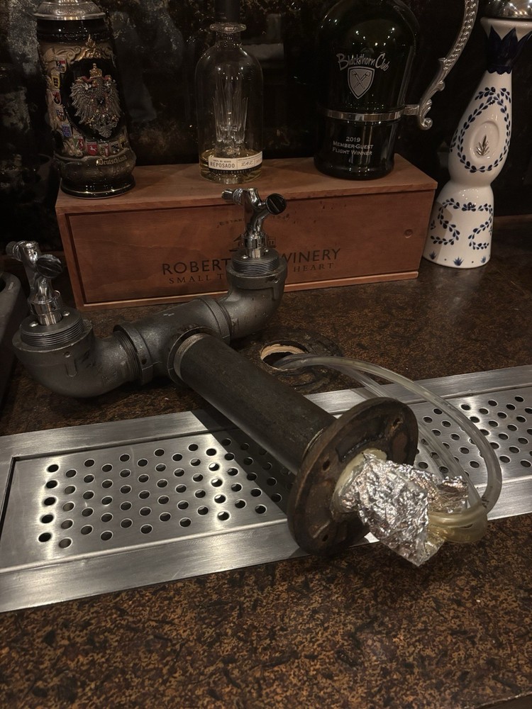 Black Iron Pipe Beer Tower -Double