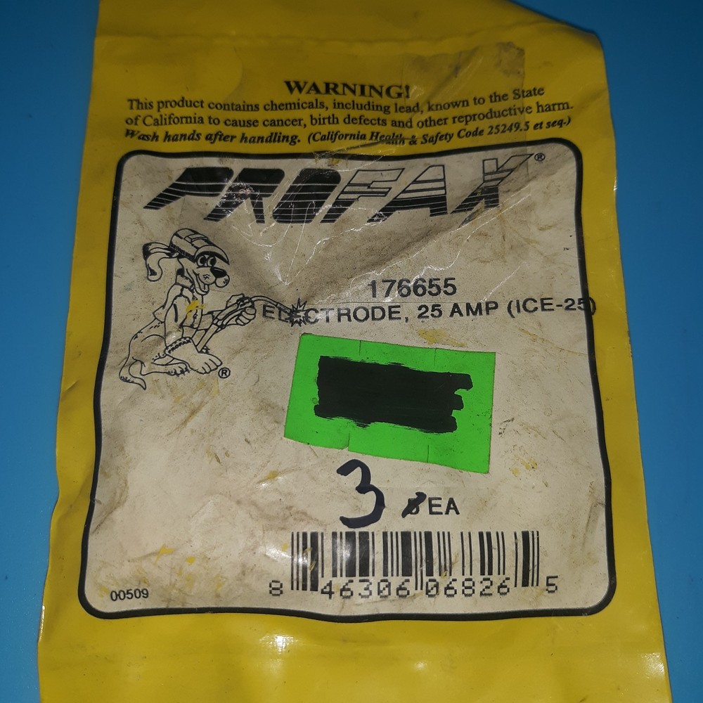 Profax 176655 25 Amp Electrodes 3 Ea