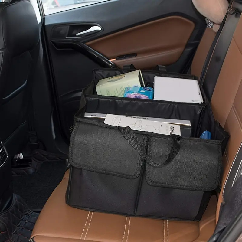 Trunk Cargo Organizer Folding Collapsible Caddy Storage Bag Bin Car Truck SUV