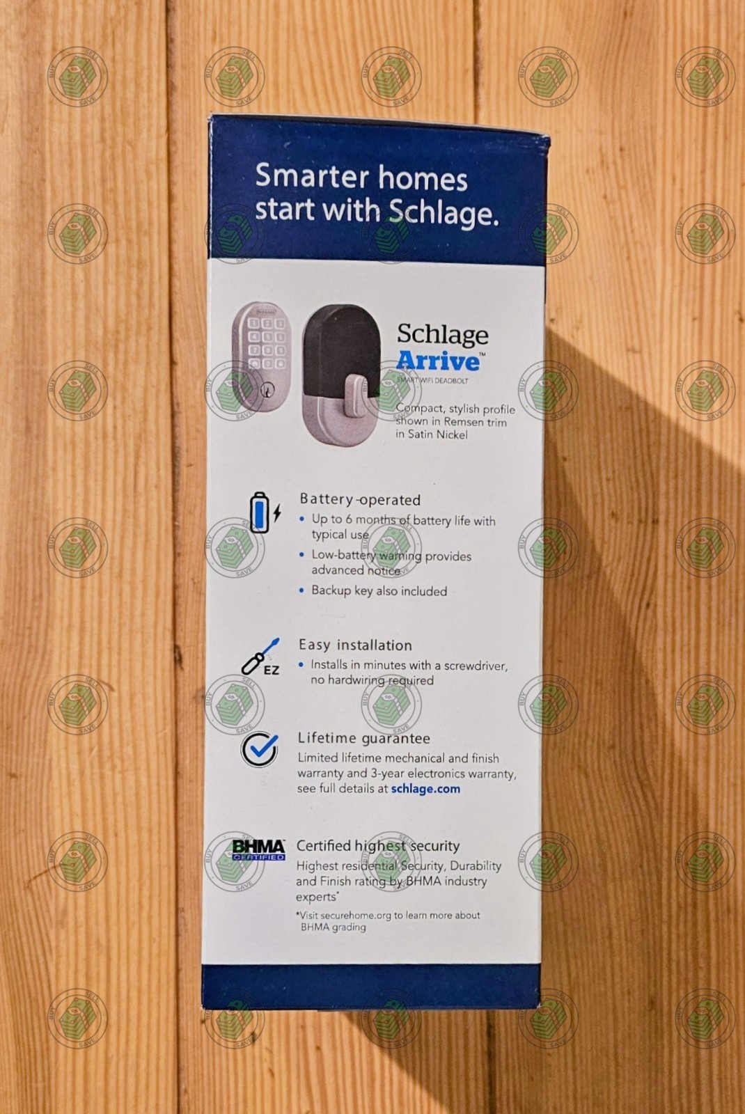 Schlage Arrive - Century Satin Nickel - Smart Wifi Deadbolt Lock *NEW & SEALED*