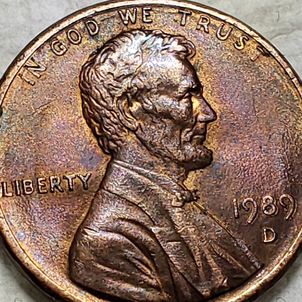 Lincoln Penny 1989 D 💥💥ERROR💥💥 OBVERSE 💯💯