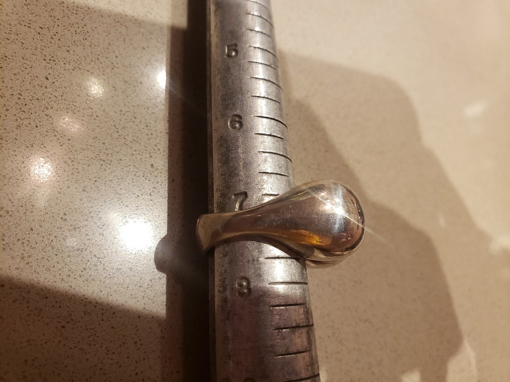 Artisan sterling butt rear end ring 7