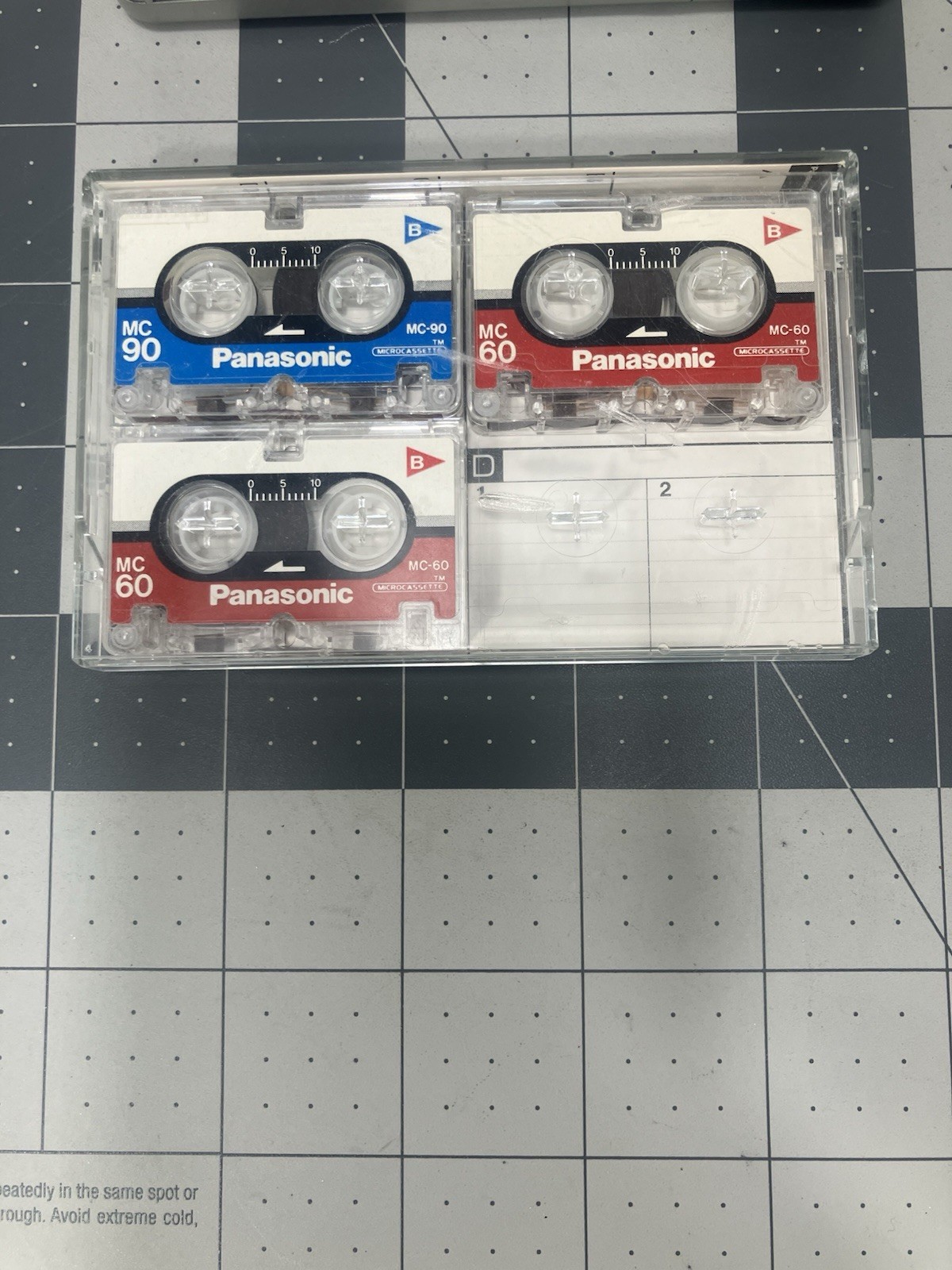 General Electric 3-5373A Micro Cassette Voice Recorder With 3 Tapes Tested