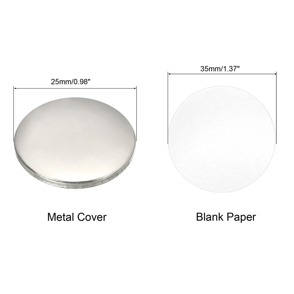0.98" Blank Button Making ,10Pcs Round Badge Parts for Button Maker Machine