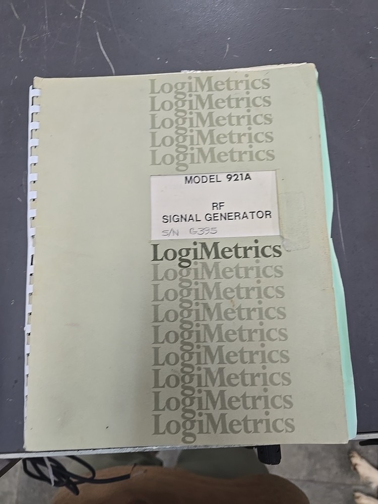LogiMetrics Model 921A RF Signal Generator