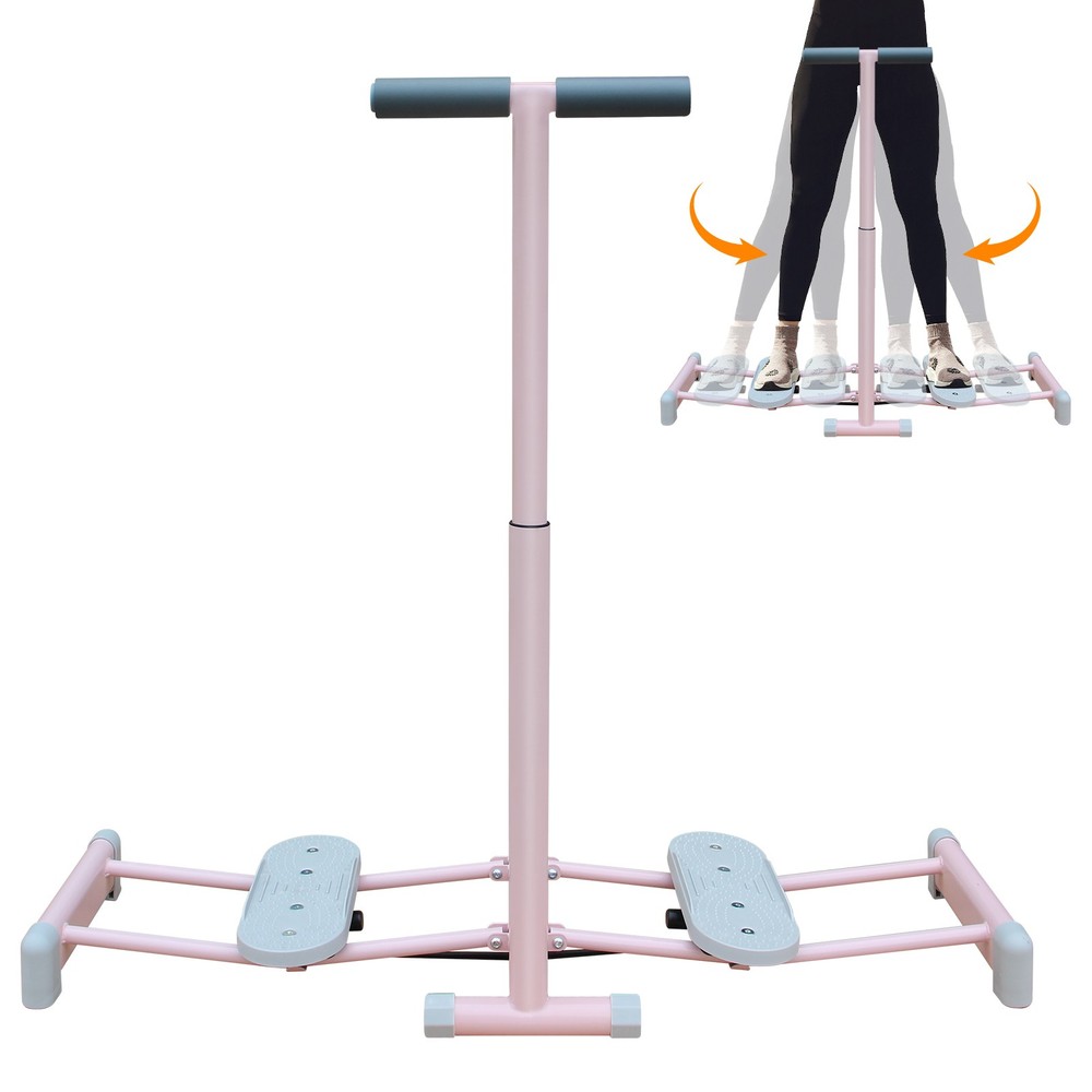 Ski Machine Foldable, Simulated Ski Trainer with 4-Level Adjustable Non-Slip Ped