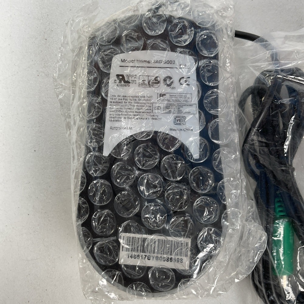 Sysgration PS/2 Wired Computer Mouse Model SAGM002 Vintage Computing - Sealed