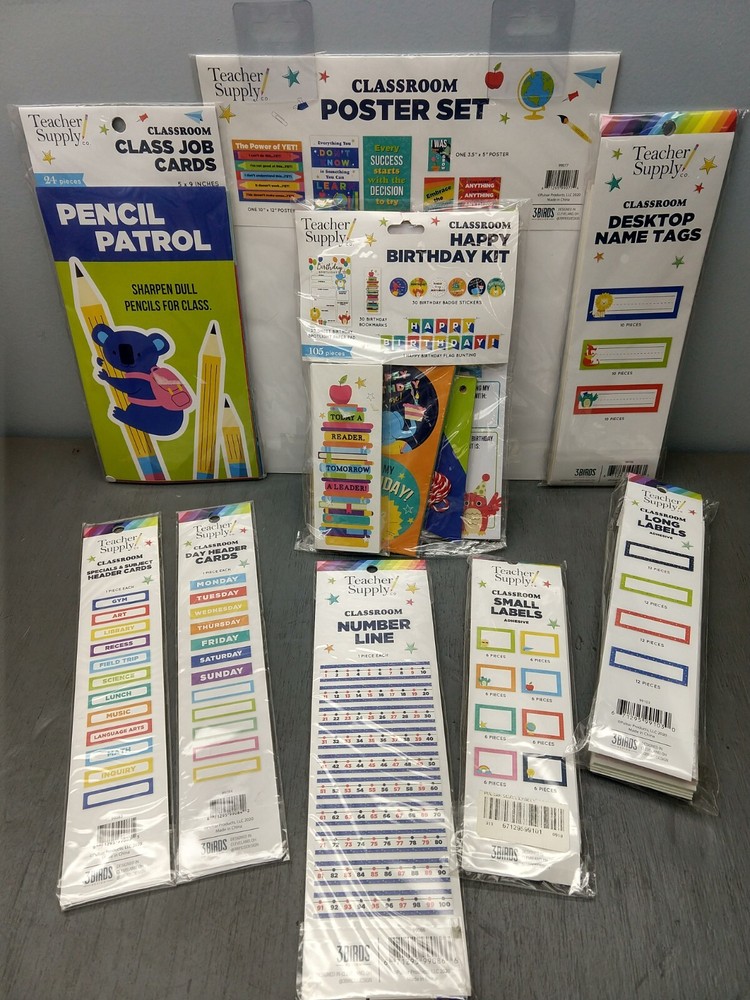Teacher Supply Co. 9 Pc. Classroom Combo Set   E5C