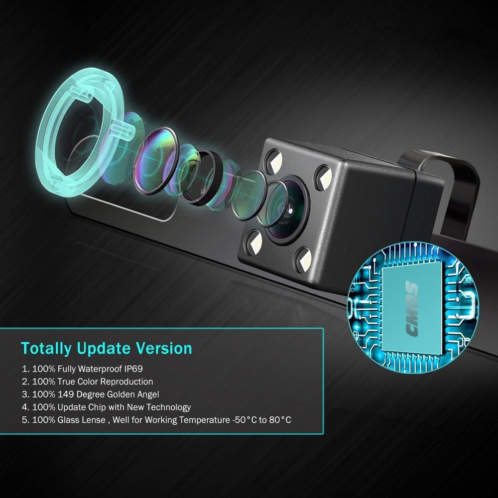 Universal Car Rear View Backup Camera Parking Reverse Back Up Camera Waterproof