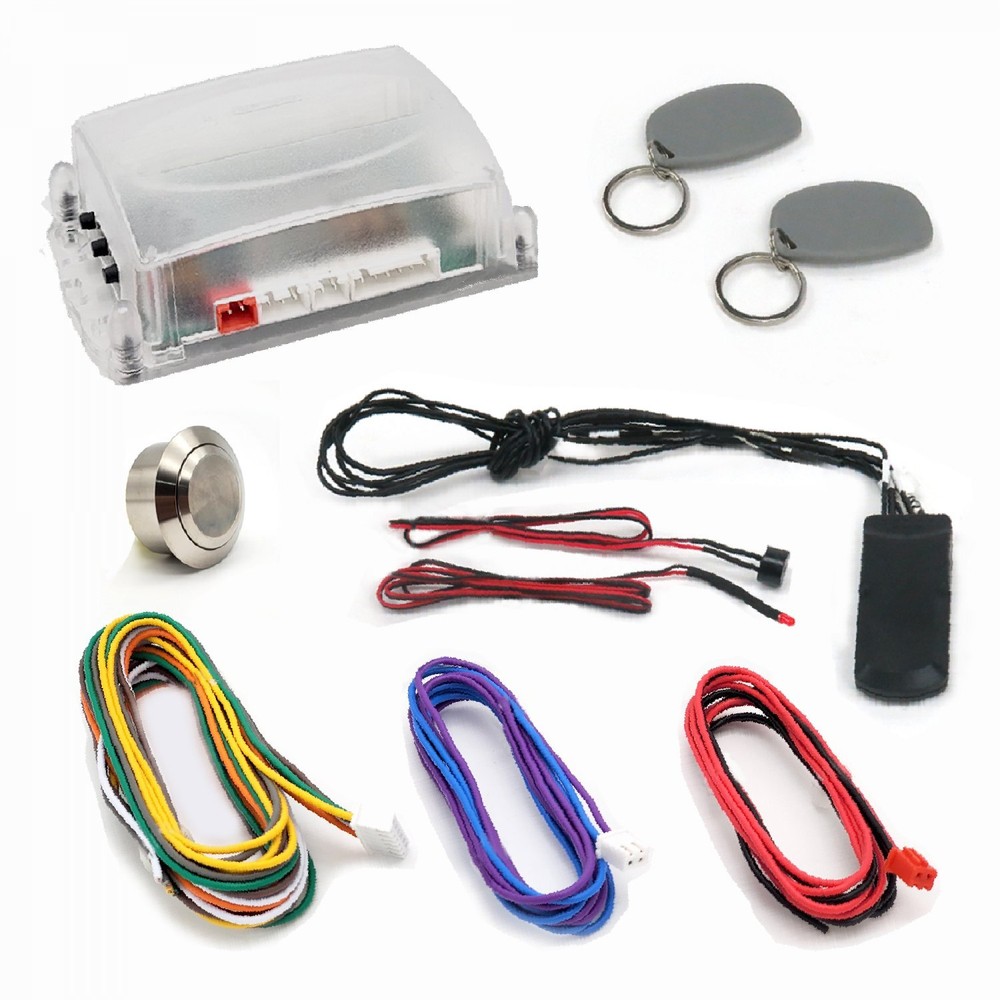 GM Direct Fit Column Insert Billet Push Button Car Start Conversion Kit w/ RFID