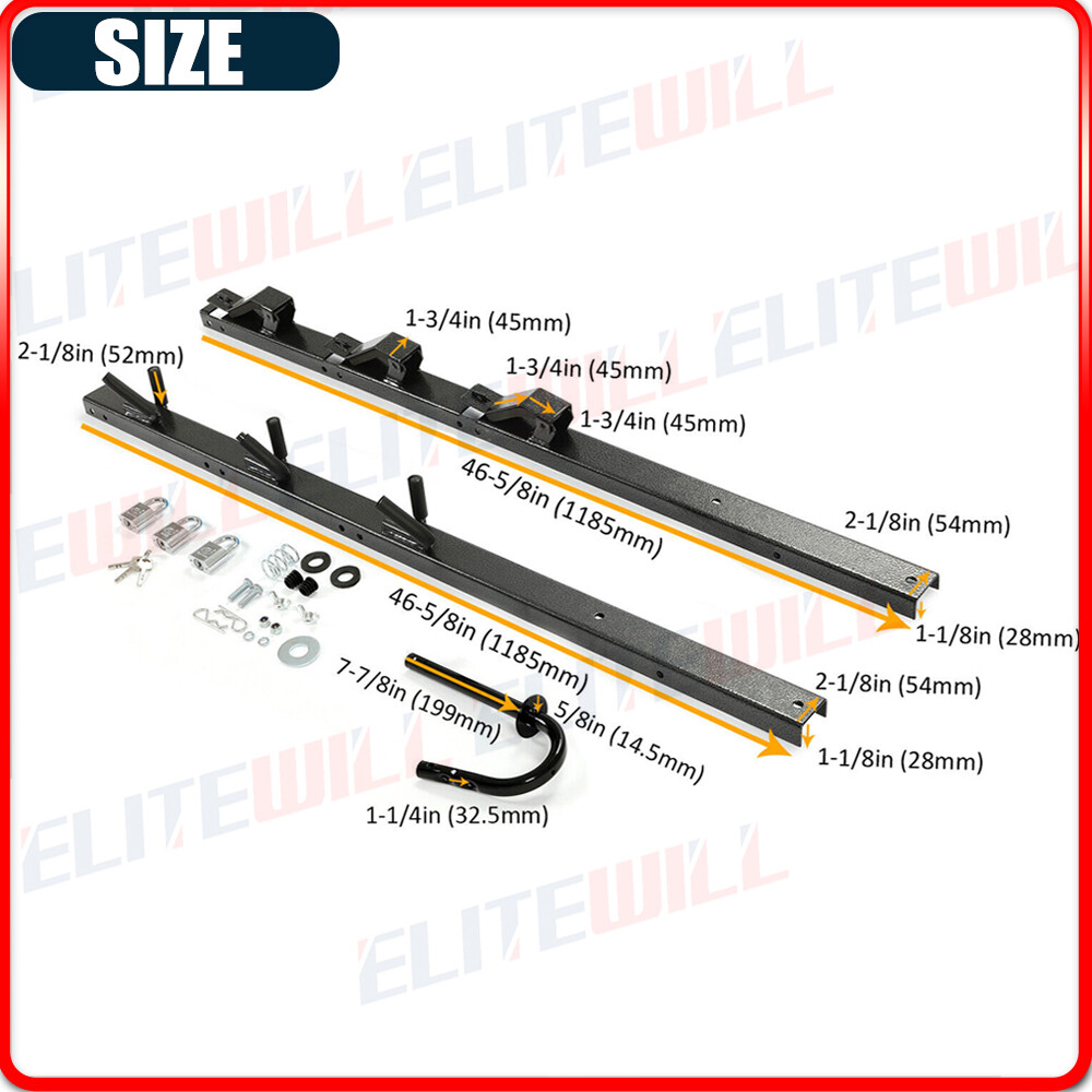 ELITEWILL 3 Place Weedeater Rack & 2 Place Backpack Blower Rack for Open Trailer