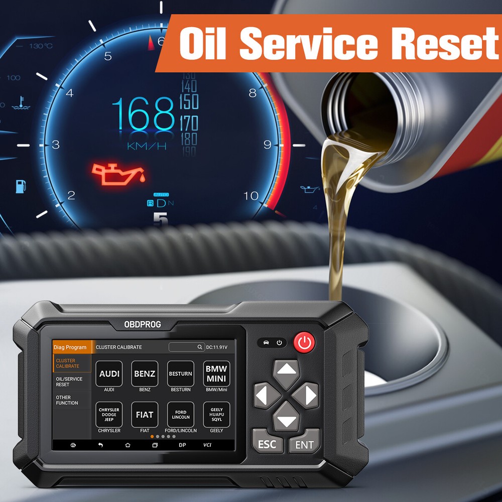 OBDPROG M500 Mileage Odometer Correction Diagnostic Cluster Calibration Scanner