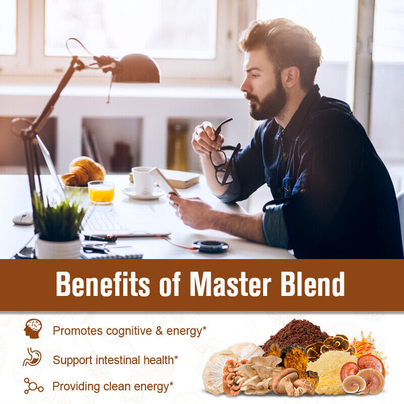 Organic Lions Mane Mushroom Coffee Powder 113g Brain & Memory Hericium Erinaceus