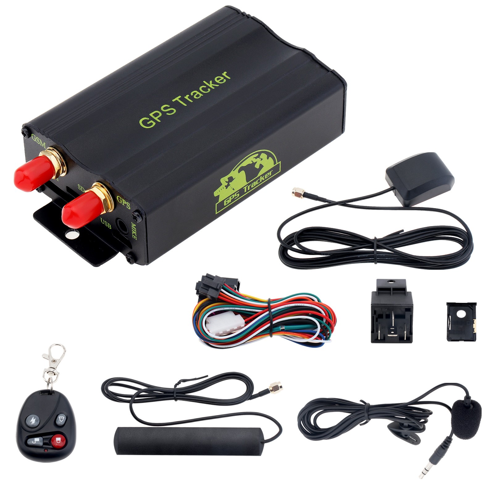 12 - 24V Car GPS Tracker Cut Off Oil Real Time Tracking Tracker GSM GPRS