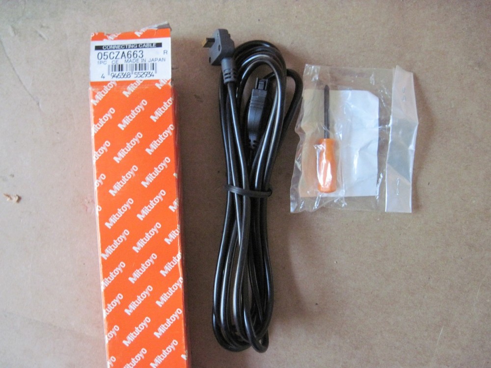 Mitutoyo 05CZA663 SPC Cable w/ Data Switch Type B For Coolant Proof Micrometer