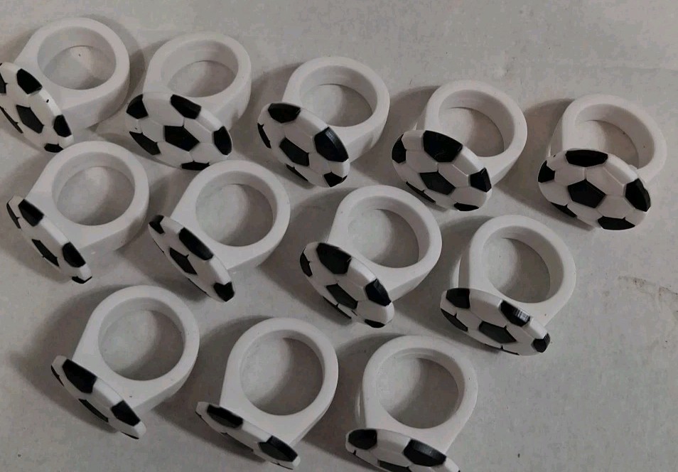 12 Pack Solid Rubber Soccer Ring Bundle 11/16" (Inside Diamiter) Party Gift New