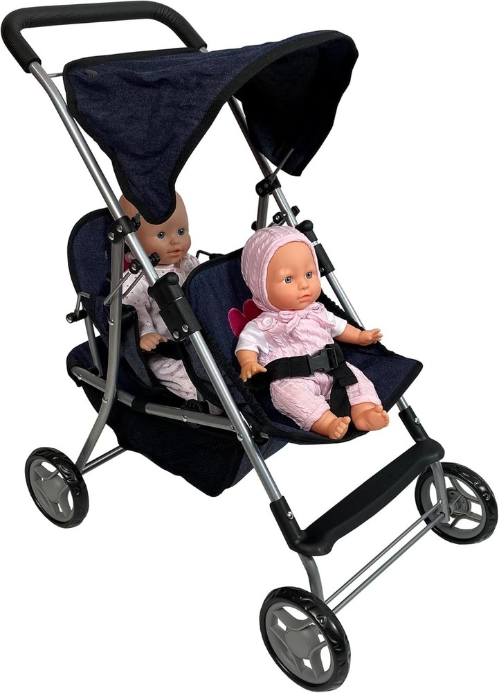 Toddler Toy Stroller with Retractable Canopy