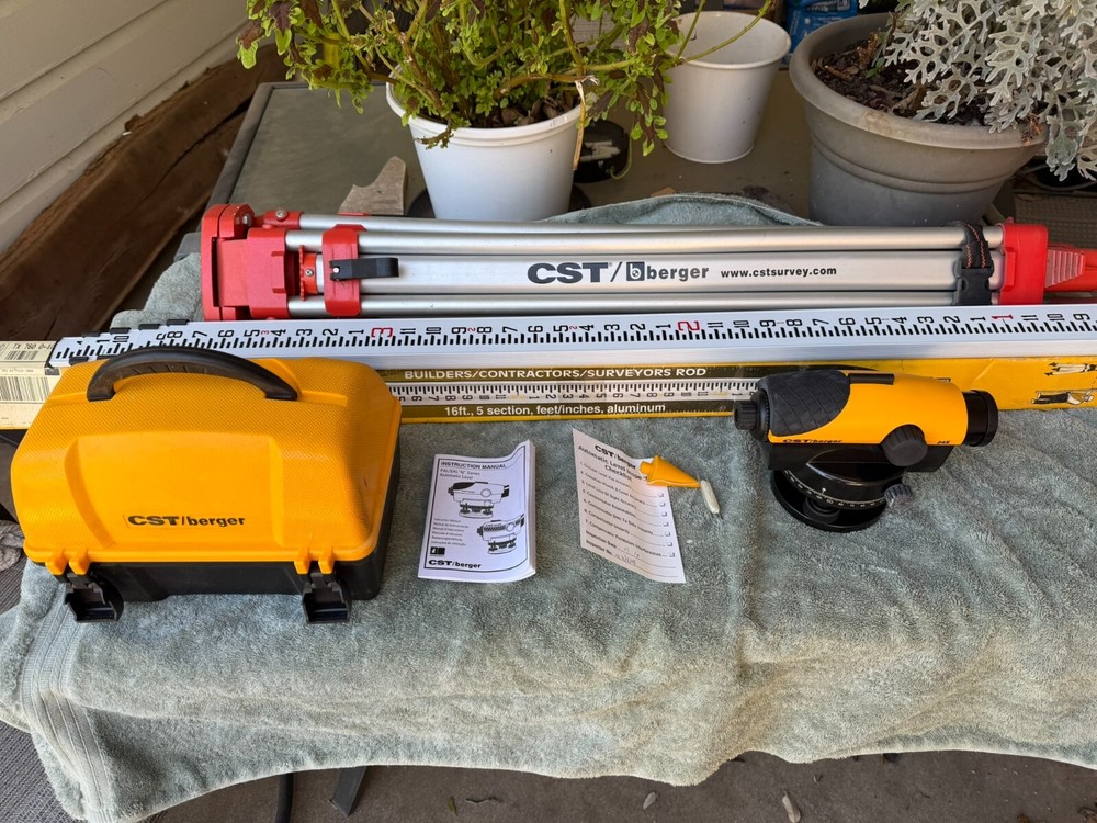CTDBerger Transit, Rod, and Tripod