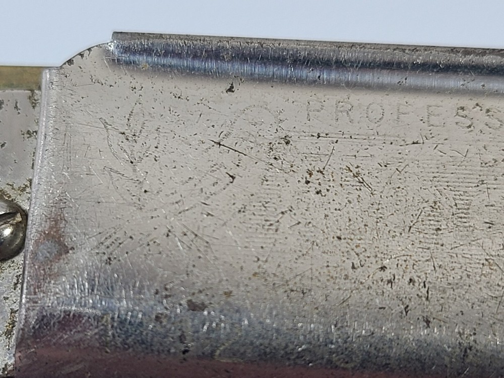 M Hohner Professional Harmonica Silver Bronze Solid Rectangular USA Made Vintage