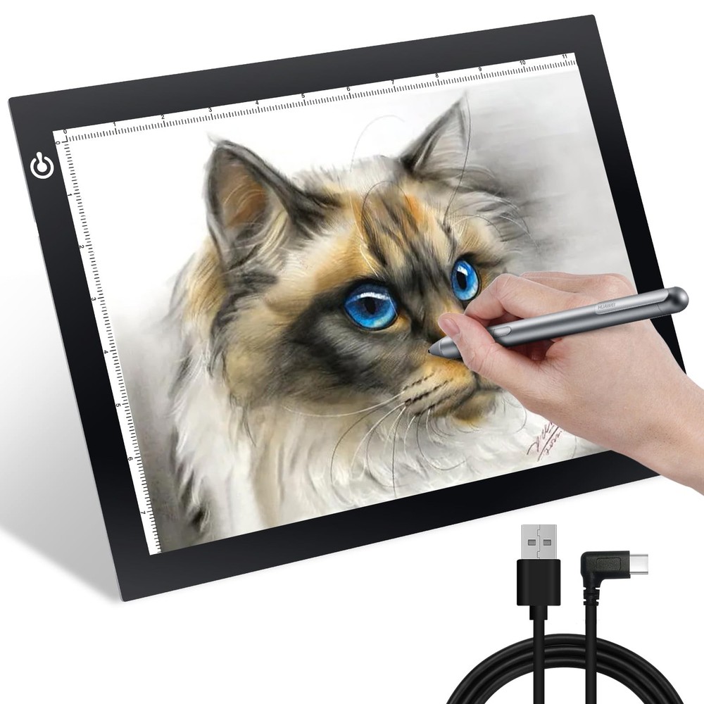9x12 Inch Light Pad, Ultra-Thin USB Powered Bright Light up Adjustable Light ...