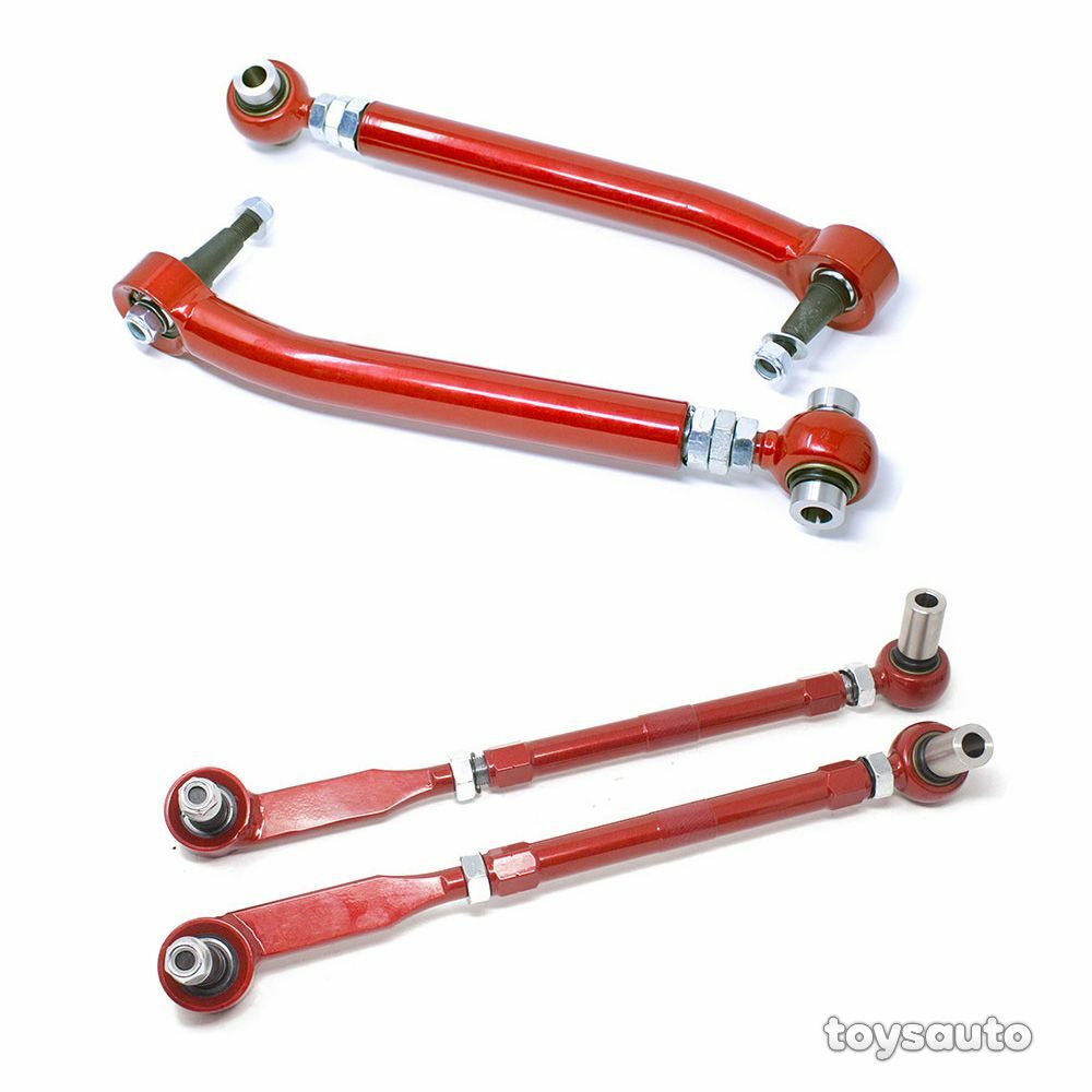 Godspeed 4pc Front Tension+Lower Control Arm for Genesis Coupe 09-16 *Adjustable
