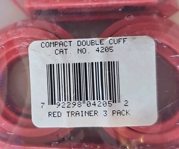 Monadnock 4205 Double Cuff Restraint-Trainer- RED 3-PACK *NEW UNOPENED PACKAGE*