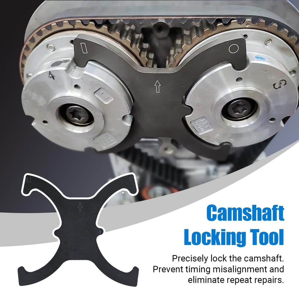 18PCS Engine Timing Tool Kit, Camshaft Locking Set with Flywheel Lock, Blue