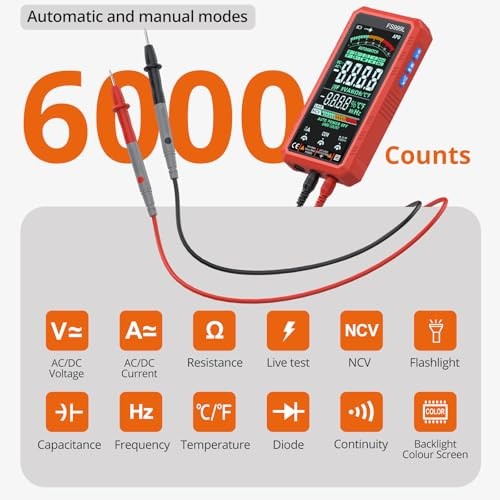 USB C Rechargeable Smart Multimeter Digital Multimeter 6000 counts Smart Meter