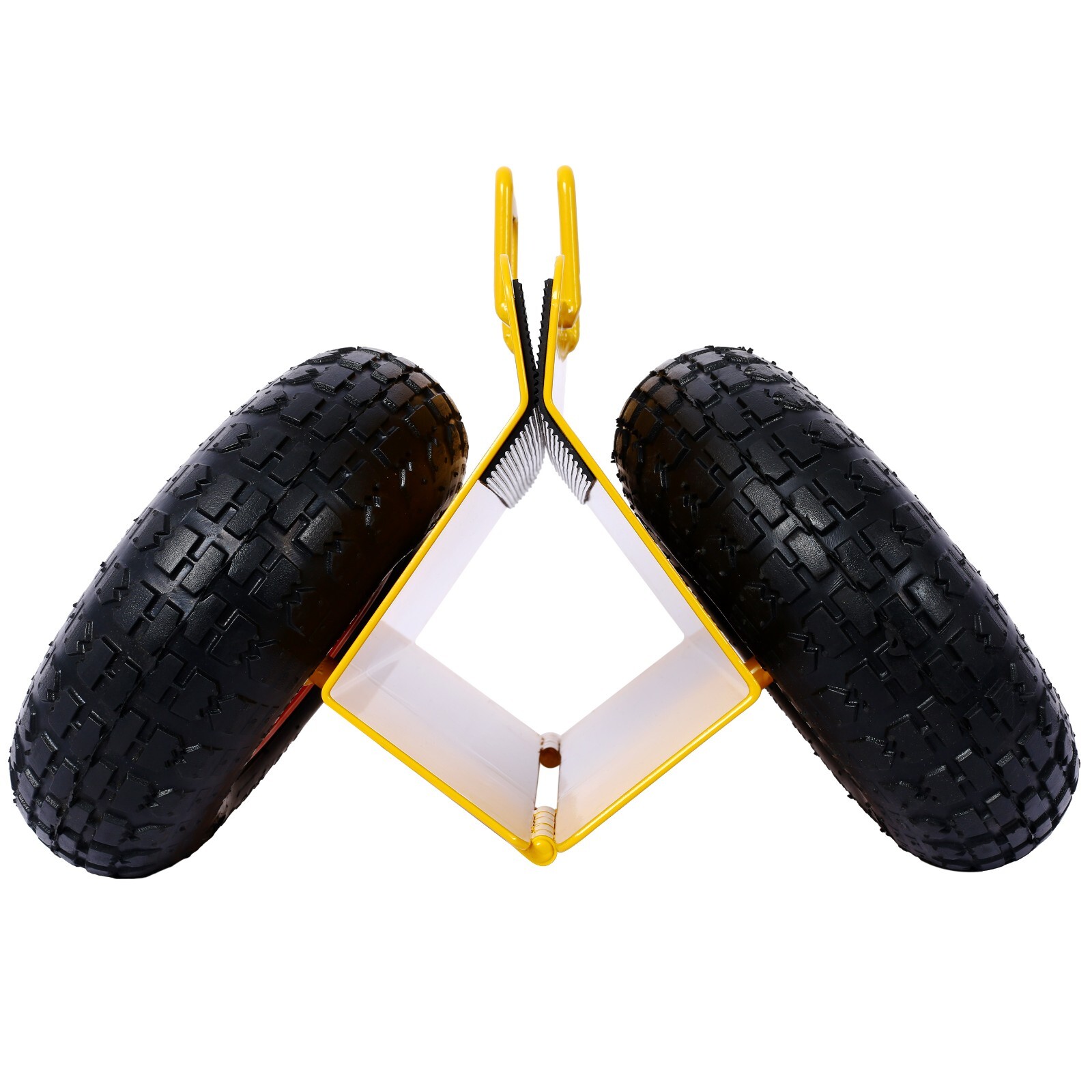 Heavy Duty Panel Dolly Slab Dolly Cart w/ Handle & 10" Peneumatic Tires Wheels