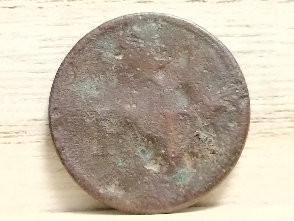 Colombia "MITAD" Token c. 1858