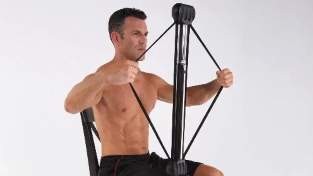 ISO 7X Silver Isometric Bodybuilding Exercise Gym Workout Bar