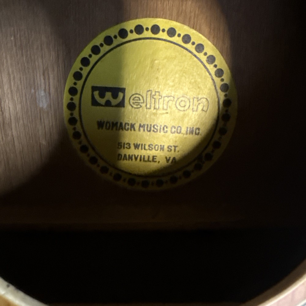 W Eltron Acoustic New Generation Guitar 6 String (needs Strings) 1960-1970
