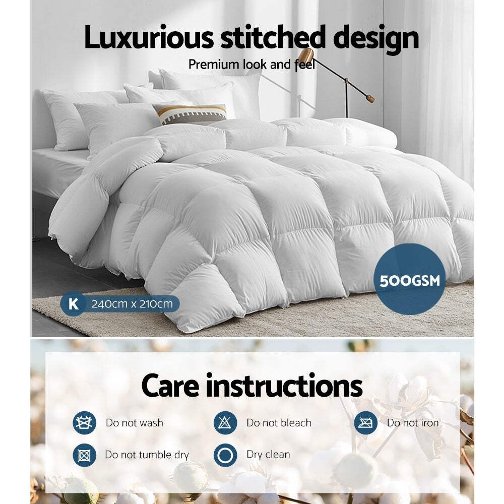 NNEDSZ Bedding King Size Duck Down Quilt