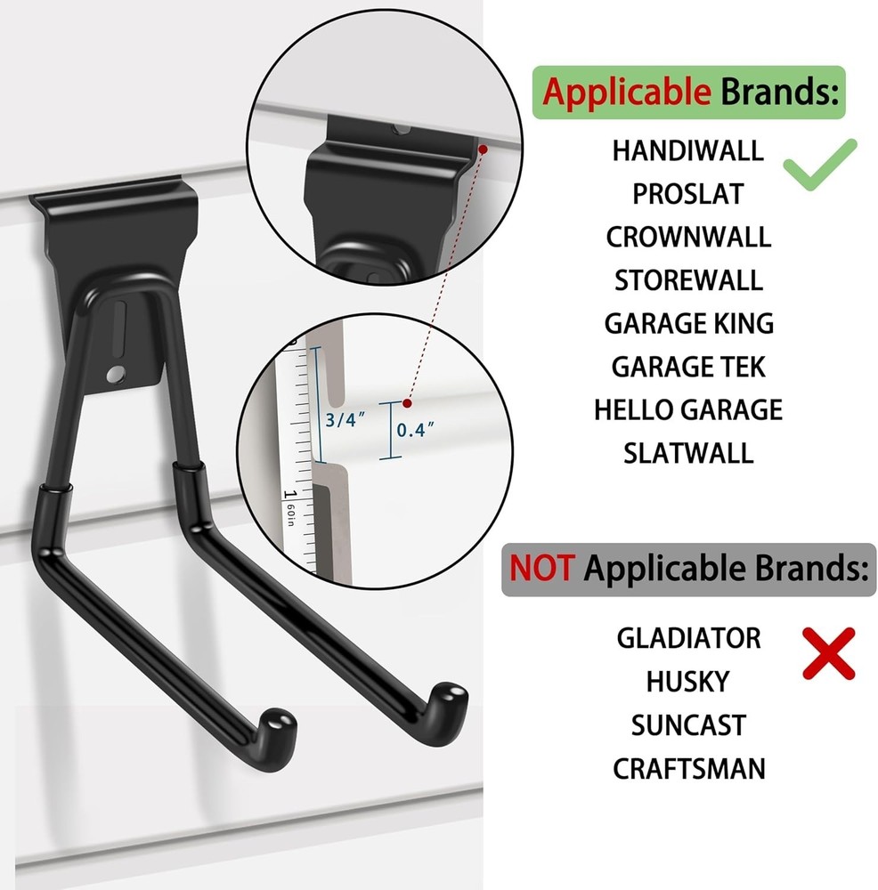 Versatile 20-Piece Slatwall Hook Set for Efficient Garden and Workshop Storage